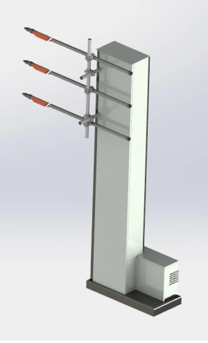 Realizacja GWO-MAL – Manipulatory lakiernicze - model 3D