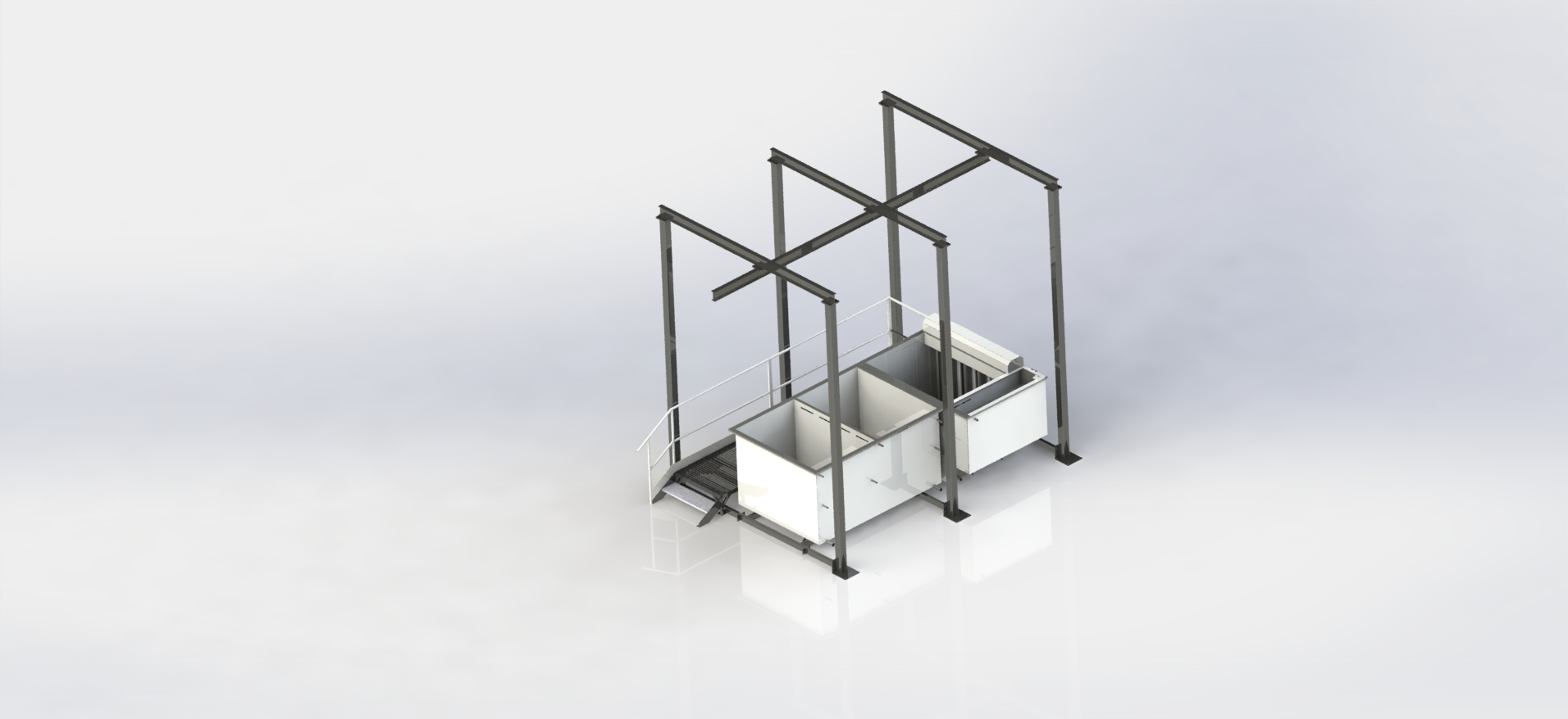 Realizacja GWO-MAL – Linia wannowa - Model 3D